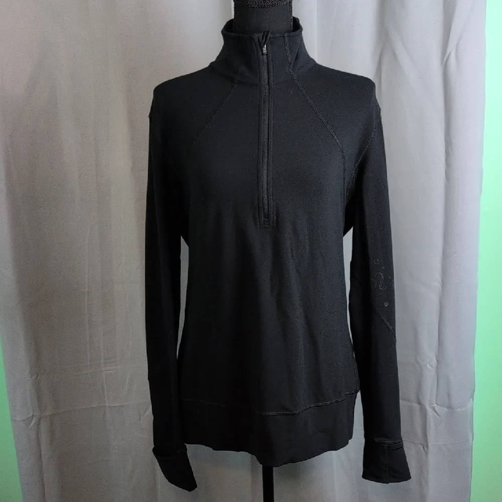 lululemon athletica Black‎ Fitted Zippered Pullover